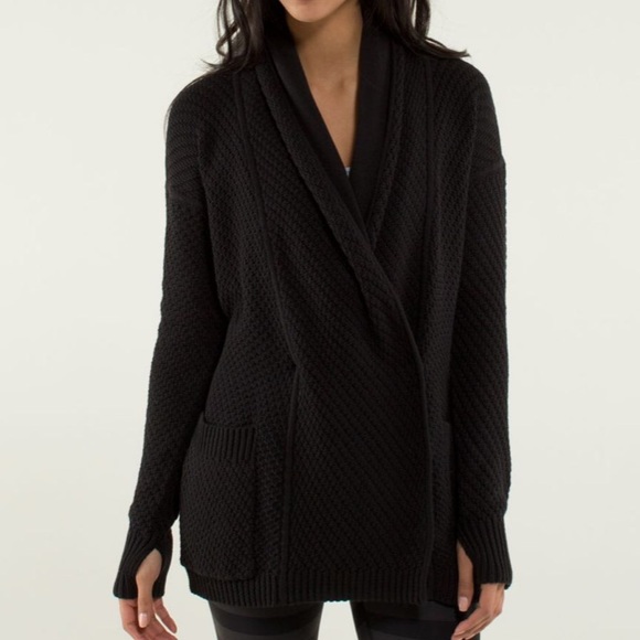 lululemon post practice cardigan